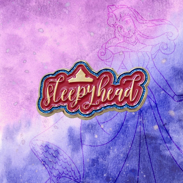 Sleeping Beauty Aurora Inspired Enamel Pin, Disney Pin