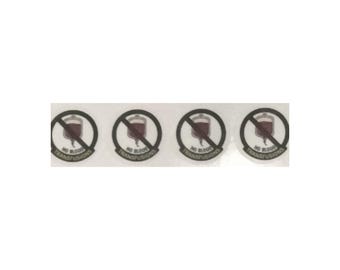 Set of 4 “No Blood Transfusions” stickers for license/keychain/car/phone