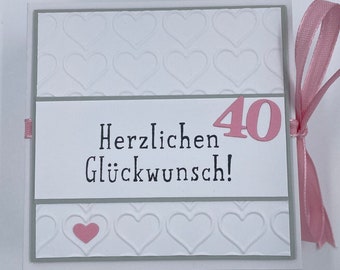 for the 40th, customizable, any birthday number is possible, wish box, wish fulfiller, birthday gift, money gift for the birthday