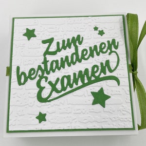 Esame, scatola dei desideri, esauditore di desideri, confezione regalo, regalo in denaro per esame, per l'esame, per la laurea, regalo in denaro, scatola luminosa per il tè, scatola