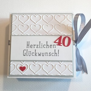 Wunschbox, Wunscherfüller, Geburtstagsgeschenk, Jahreszahl individualisierbar! Geldgeschenk zum Geburtstag, zum 40sten, Geldgeschenk, Box