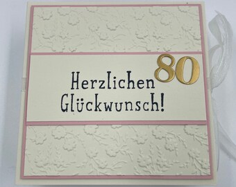 Wunschbox, Wunscherfüller, Geburtstagsgeschenk, Geburtstagszahl individualisierbar! Geldgeschenk zum Geburtstag, zum 80sten, Geldgeschenk