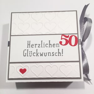 Wensdoos, wensvervuller, geschenkdoos, jaartal kan worden aangepast! voor de 50e, verjaardagscadeau, geldcadeau, 50e verjaardag! 50