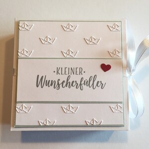 Caja de deseos, cumplidor de deseos, caja de regalo, regalo en efectivo para confirmación/comunión/confirmación/bautismo, regalo, caja