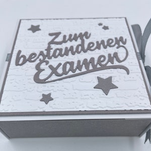 Examen, Wunschbox, Wunscherfüller, Geschenkbox, Geldgeschenk Examen, Zum Examen, zum Abschluss, Geldgeschenk, Teelichtbox, Box Bild 2