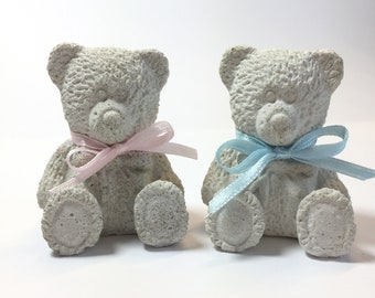 Teddy aus Beton, Teddy, Betonfigur, Betondeko, Dekoration, Deko aus Beton