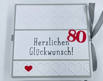 Wunschbox, Wunscherfüller, Geburtstagsgeschenk, Jahreszahl individualisierbar! Geldgeschenk zum Geburtstag, zum 80sten, Geldgeschenk, Box