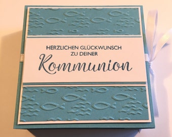 Wunschbox, Wunscherfüller, Geschenkbox, Geldgeschenk zur Konfirmation/Kommunion/Firmung/Taufe, Geschenk Kommunion, Geldgeschenk, Box