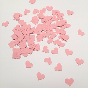 Konfetti / Streudeko: 100 rosa Herzen Bild 4