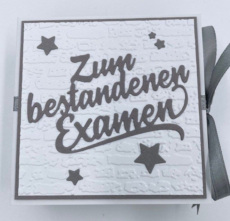 Examen, Wunschbox, Wunscherfüller, Geschenkbox, Geldgeschenk Examen, Zum Examen, zum Abschluss, Geldgeschenk, Teelichtbox, Box Bild 1