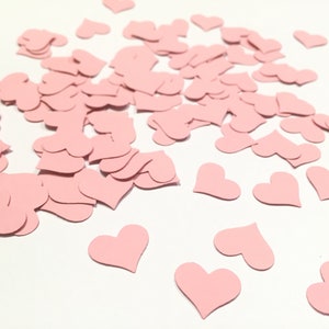 Konfetti / Streudeko: 100 rosa Herzen Bild 1