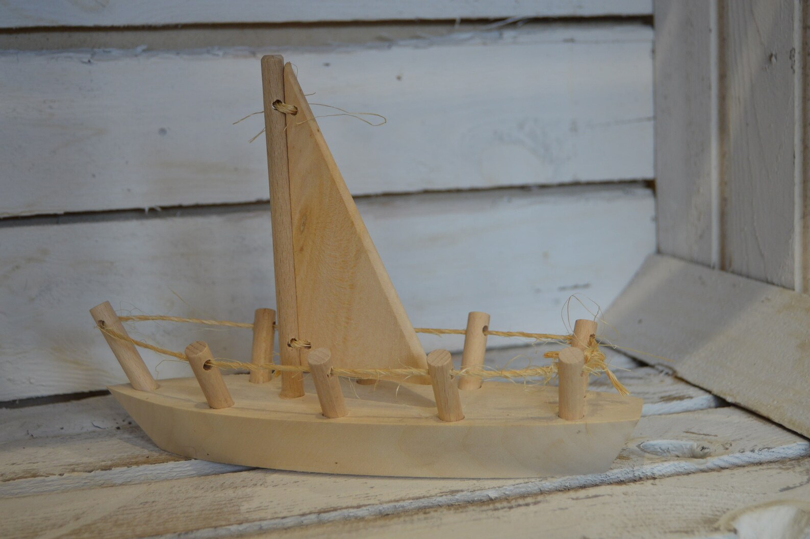 Bateau en bois, voilier, jouet écologique pour votre enfant, jouet montessori Etsy France