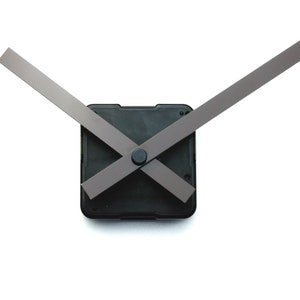 Silent Clock Mechanism + BROWN hands 4.52&quot;/11.5cm