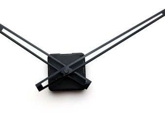 Mecanismo de reloj silencioso + manecillas NEGRAS 6,69"/17 cm