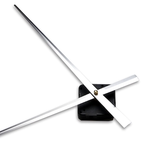 Quartz Clock Mechanism + SILVER hands 9.44”/24cm