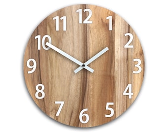 Wall clock - Wooden 100% walnut Amadeus