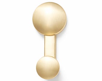 Set on 1 pieces- Modern Wall Hook – Gold | Minimalist Metal Hook with Hidden Mounting