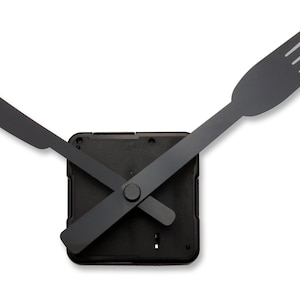 Knife Fork hands+ Silent Clock Mechanism 4.13&quot;/10.5cm