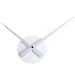Minimalist Wall Clock, Home and Office Decor, Housewarming Gift, Modern Wall Clock + WHITE hands 8.66&quot;/22cm