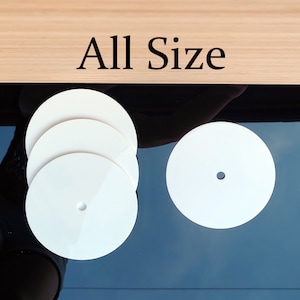 Clock disc, Clock face, dial, acrylic clock, white clock face, clock diy