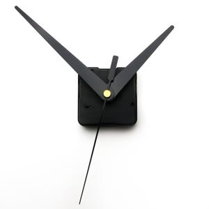 Silent Clock Mechanism + Black 4.56"/11.6cm