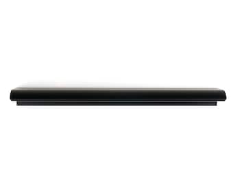 Black Matte Aluminum Edge Handle – Modern Cabinet & Drawer Pull 16/20 cm (6.30/7.87 in) - 1 piece
