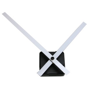 Silent Clock Mechanism + WHITE hands 7.08&quot;/18cm