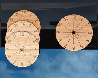 Clock face, bamboo clock, clock diy