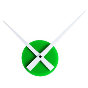 Minimalist Wall Clock, Home and Office Decor, Housewarming Gift, Modern Wall Clock + WHITE hands 8.66&quot;/22cm