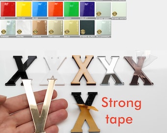 鏡面アクリル製ローマ数字時計の文字盤：DIY時計の文字盤キット - Etsy