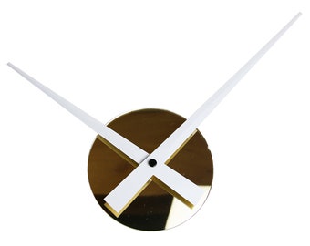 Minimalist Wall Clock, Home and Office Decor, Housewarming Gift, Modern Wall Clock + WHITE hands 8.66"/22cm