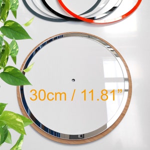 Acrylic Glass Gold Circle frame to Clock Face / Clock Face / Resin Clock parts / Epoxy Resin DIY 30cm/ 11.81&quot;