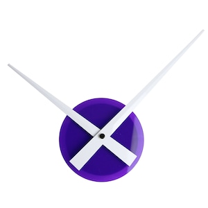 Minimalist Wall Clock, Home and Office Decor, Housewarming Gift, Modern Wall Clock + WHITE hands 8.66&quot;/22cm