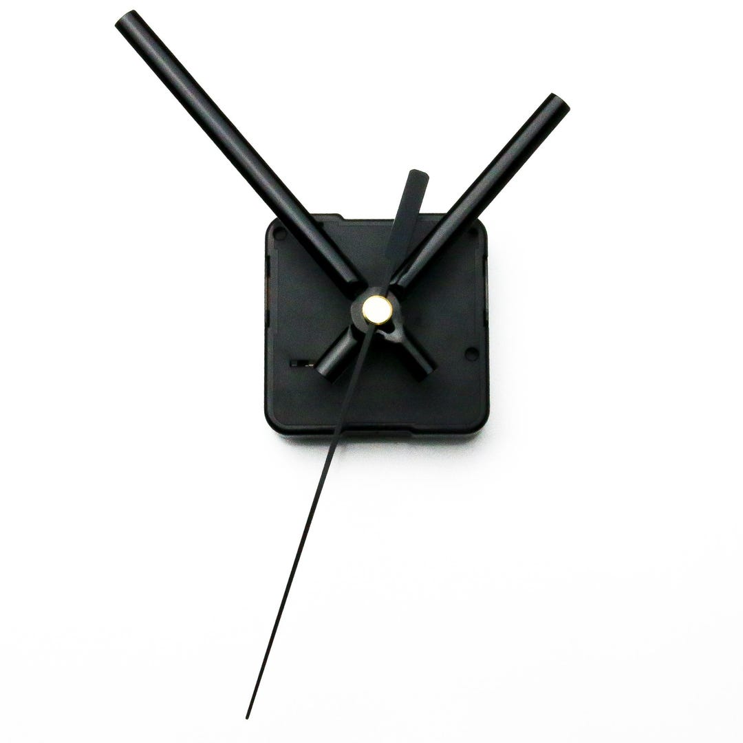 Silent Clock Mechanism + BLACK Hands 3.74"/9.5cm - Etsy