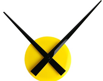 Minimalist Wall Clock, Home and Office Decor, Housewarming Gift, Modern Wall Clock + BLACK hands 8.66"/22cm