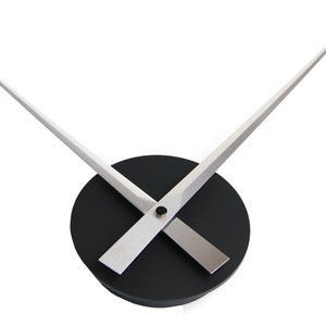 Minimalist Wall Clock, Home and Office Decor, Housewarming Gift, Modern Wall Clock SILVER hands 8.66/22cm zdjęcie 2