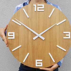 Large wall clock, 19&quot; inch, M3, Rustic wall clock,