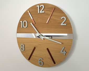 Clock Wall Wood clock Akseloo 33,5cm/ 13.19"