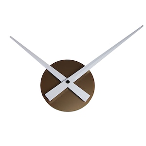 Minimalist Wall Clock, Home and Office Decor, Housewarming Gift, Modern Wall Clock + WHITE hands 8.66&quot;/22cm