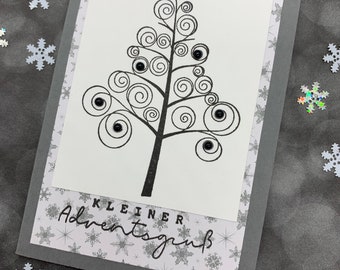 Mini-Karte „Tannenbaum“ Weihnachten