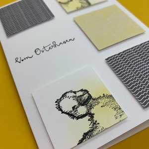 Karte Ostern / Osterkarte "Küken" Stampin' Up gelb