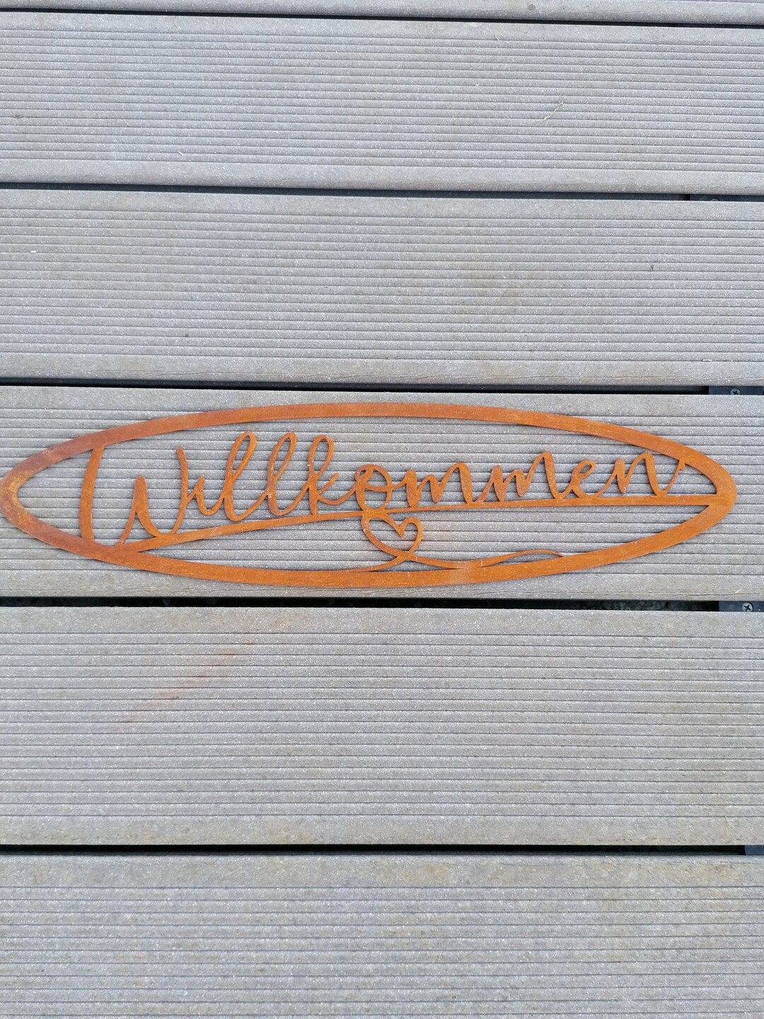 WELCOME, Sign Made of Rust, Lettering, Home Decoration, Welcome to Rust ...