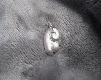 Silver pendant wings, angel wings in 999 silver