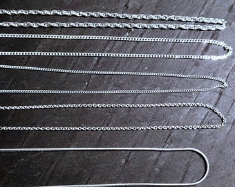 Link chain made of 925 silver from 11 euros, different models and lengths