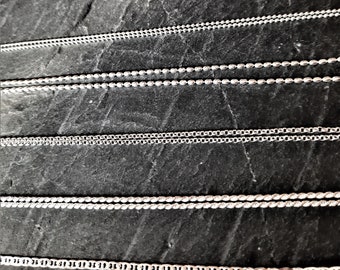 Sterling silver chains from 11.50 euros, various models and lengths