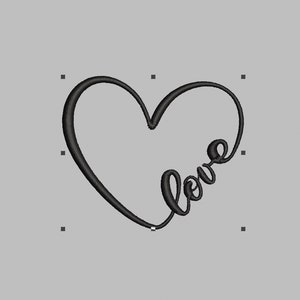 Embroidery file Herz love, 4 sizes, direct download