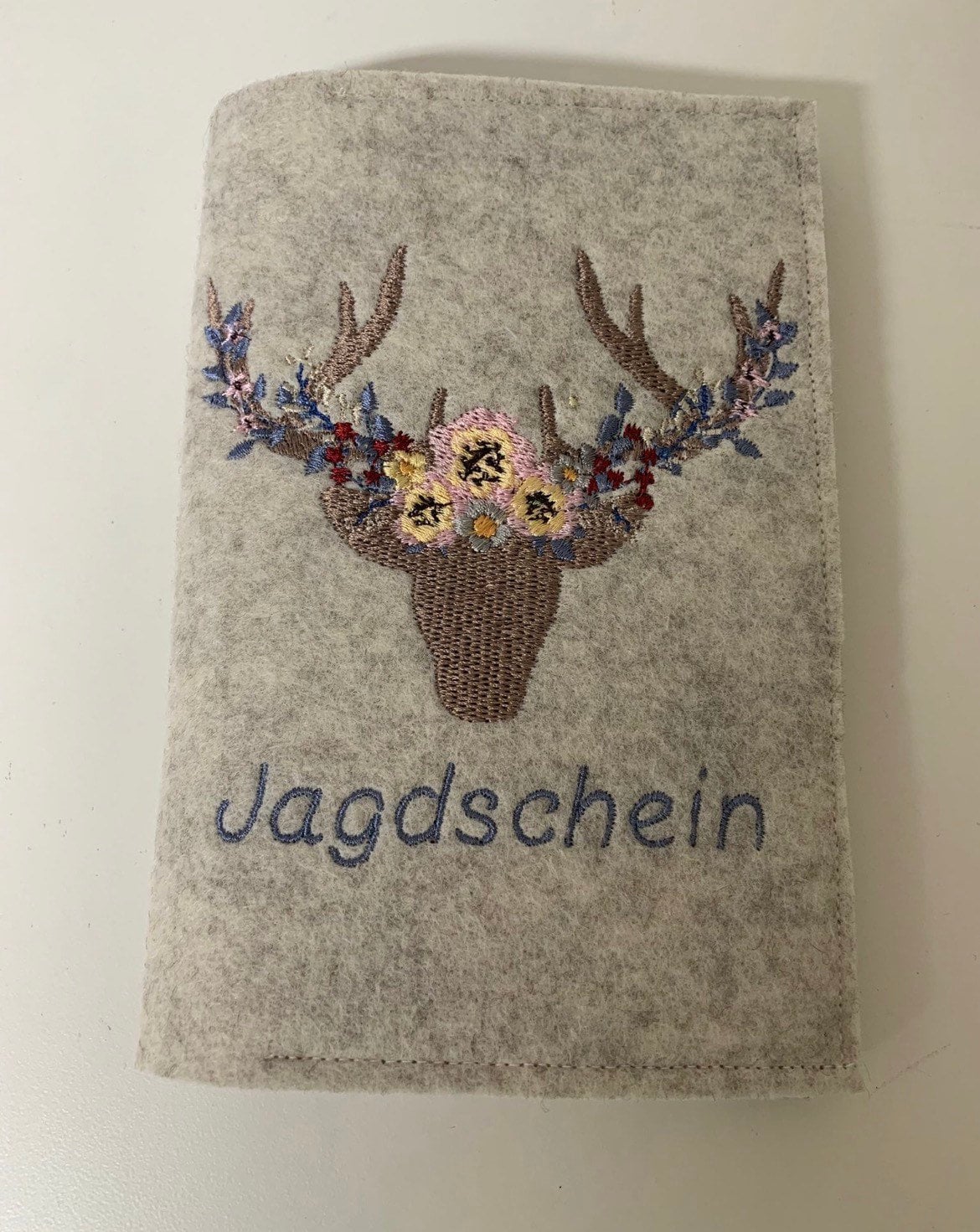 JAGDSCHEIN ETUI WBK Antikleder Hirschmotiv Jagd Mappe Leder Ausweismappe  Jagd EUR 25,99 - PicClick DE