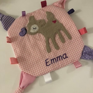 Couverture câline personnalisée cerf cadeau de naissance* cadeau bébé* nom souhaité