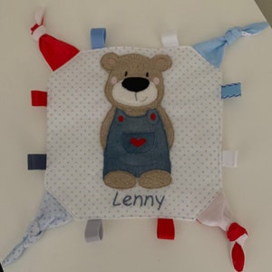 Doudou personnalisé ours cadeau de naissance* cadeau bébé* nom souhaité