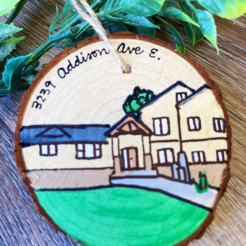 Custom Home Ornament Custom Home Portrait Realtor Closing Etsy